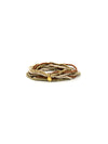 Fair Anita Burst Bracelet Set in gold tones worn stacked on a wrist