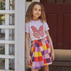 Children's checkered twirl skirt by Mon Coeur — organic and recycled fabric, available in baby and kids sizes