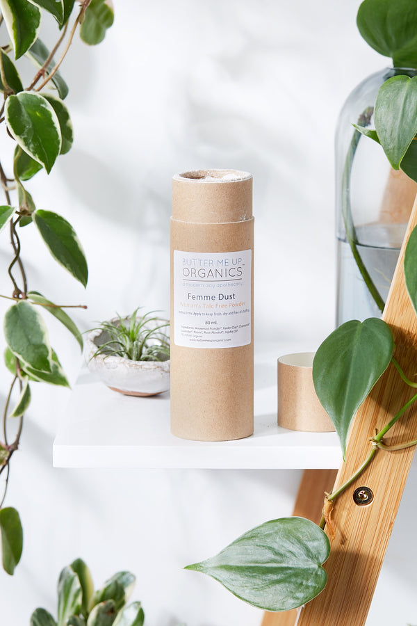 Butter Me Up Organics Femme Dust anti-chafing organic body powder with botanical ingredients
