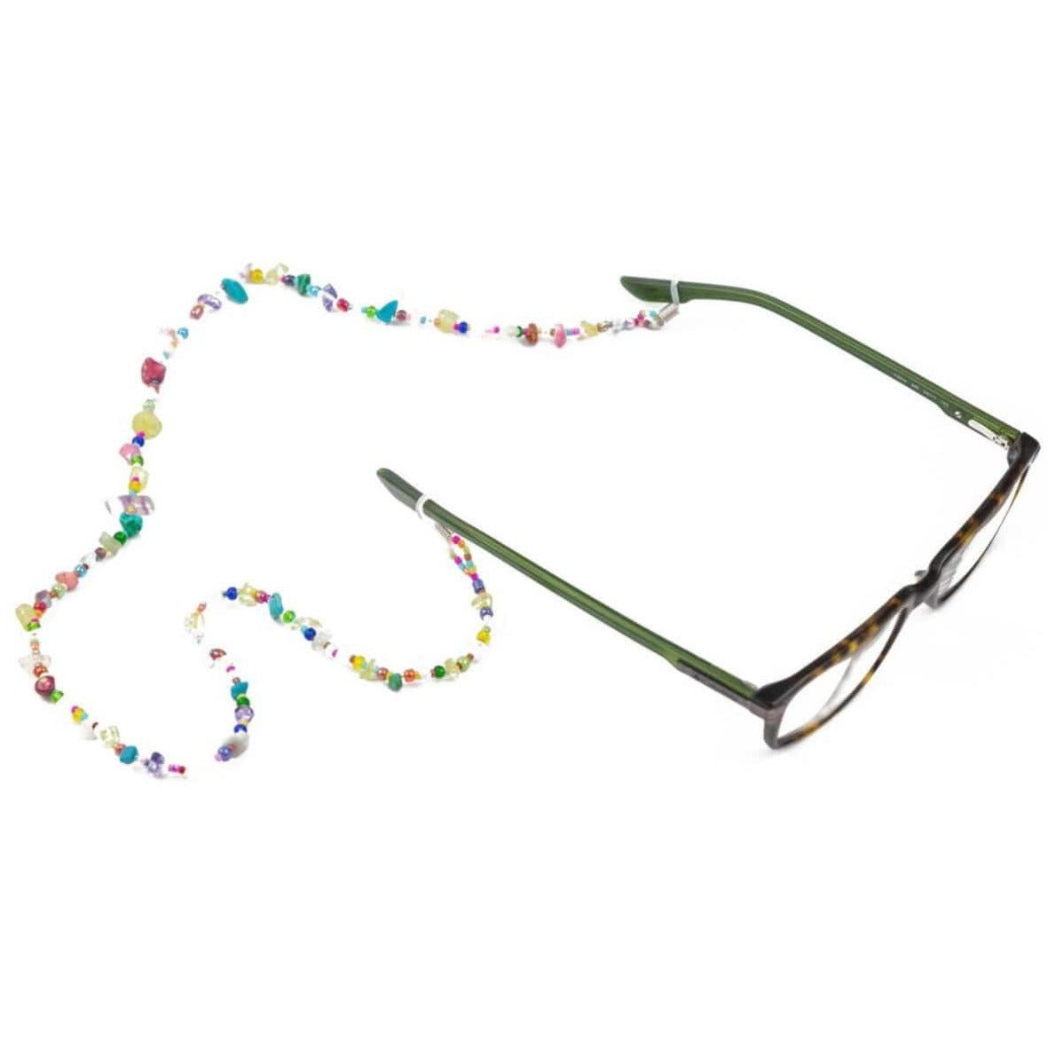 Protect your glasses in style with our Chunky Bead Eyeglass Holder. This handmade accessory combines function and fashion, keeping your eyewear safe and adding a touch of personality to your look.