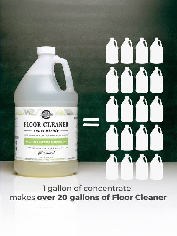 Wild Flowers Floor Cleaner Concentrate — Non-Toxic Plant-Based pH Neutral Floor Cleaner | Safe for Kids, Pets & All Hard Floors | Made in the USA