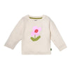 Mon Coeur recycled cotton flower print baby long-sleeve t-shirt, front view