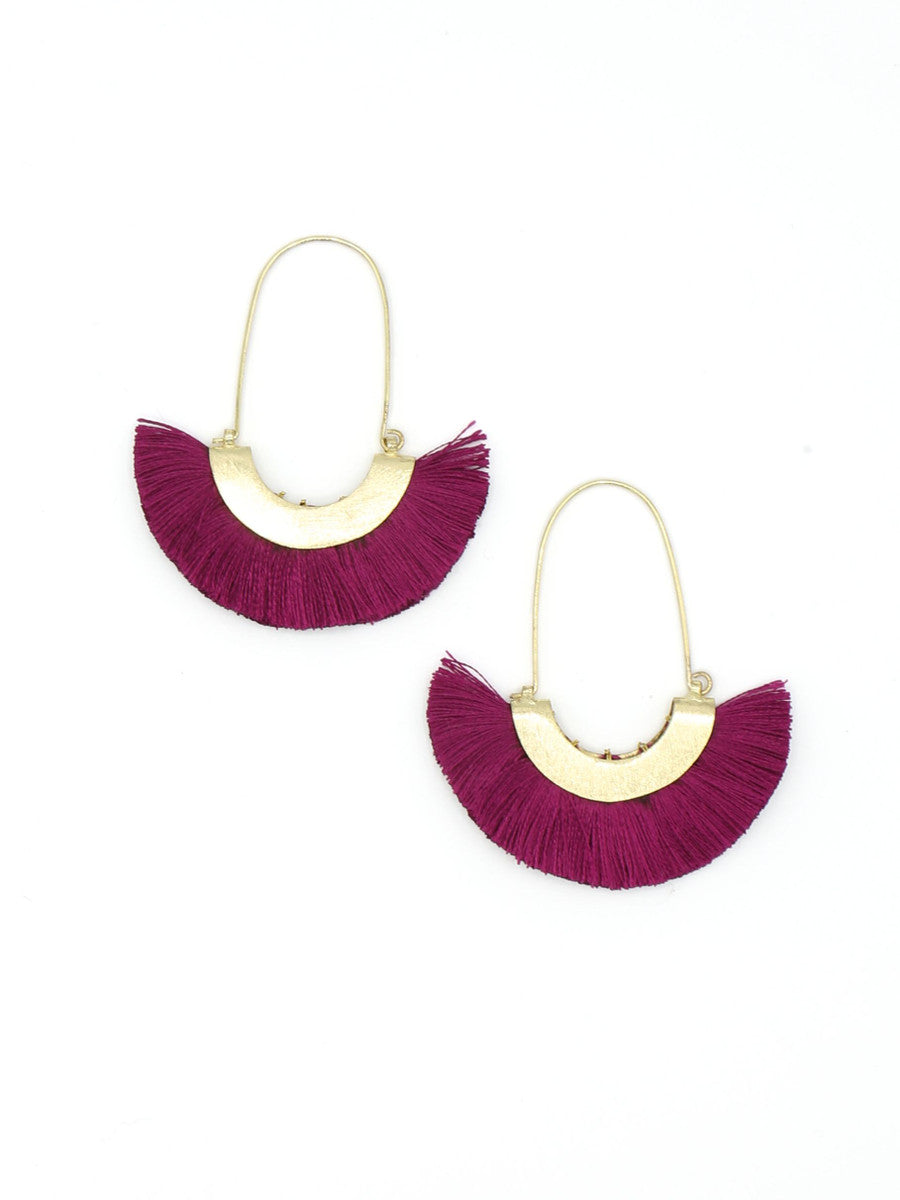 Fringe Hoop Earrings – Handcrafted, Ethical & Nickel-Free