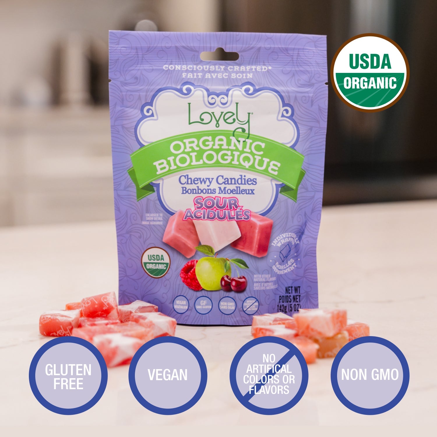 Organic Sweet Tooth Sampler - Lollipops & Chewy Candy
