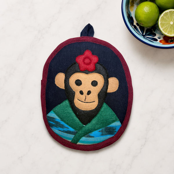 Fulang-Chang the Monkey Potholder from the Frida Garden Kitchen Collection