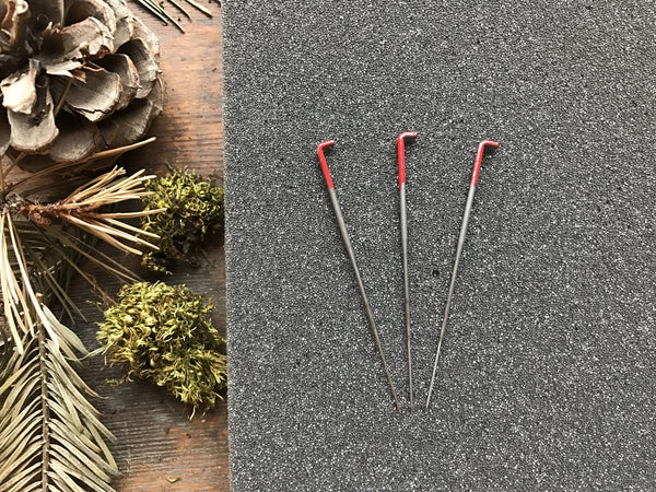 Set of 3 felting needles, 36-gauge triangle tip, from House of Moss