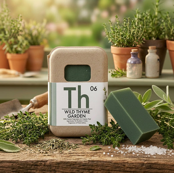 Wild Thyme Garden Organic Bar Soap – Herbal & Earthy Scent