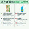 Comparison chart highlighting the benefits of choosing Green Llama products over alternatives.