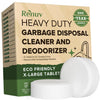 Garbage Disposal Cleaner Deodorizer Tablets Heavy Duty, Odor Eliminator, Degreaser, Dissolves Organic Waste