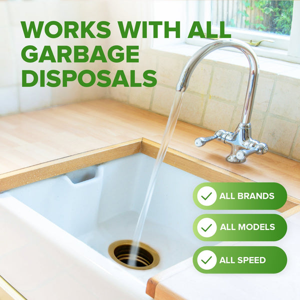 Garbage Disposal Cleaner Deodorizer Tablets Heavy Duty, Odor Eliminator, Degreaser, Dissolves Organic Waste