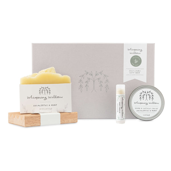 Coffret cadeau de soins personnels à l'eucalyptus et à la menthe