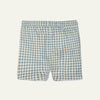 Seaqual Recycled Polyester Blue Gingham Kid Swim Trunks