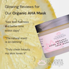 Organic AHA exfoliating face mask by Glimmer Goddess – vegan, cruelty-free, handcrafted in Texas