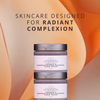 Glimmer Goddess Organic Pumpkin Alpha Hydroxy Acid Face Mask lifestyle ad showing glowing skin results