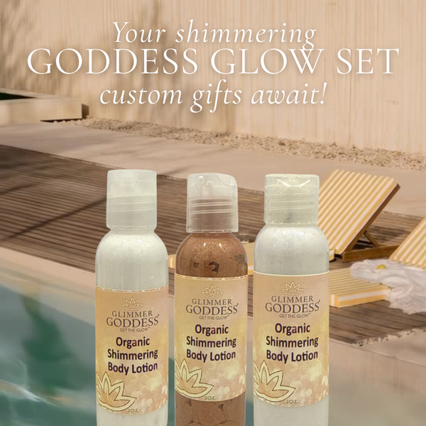 💫 Organic Shimmer Body Lotion Travel Gift Set