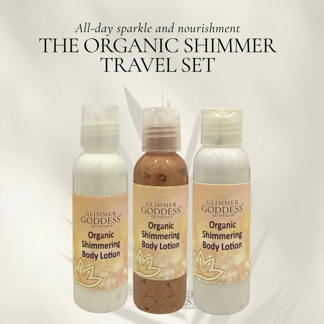 💫 Organic Shimmer Body Lotion Travel Gift Set