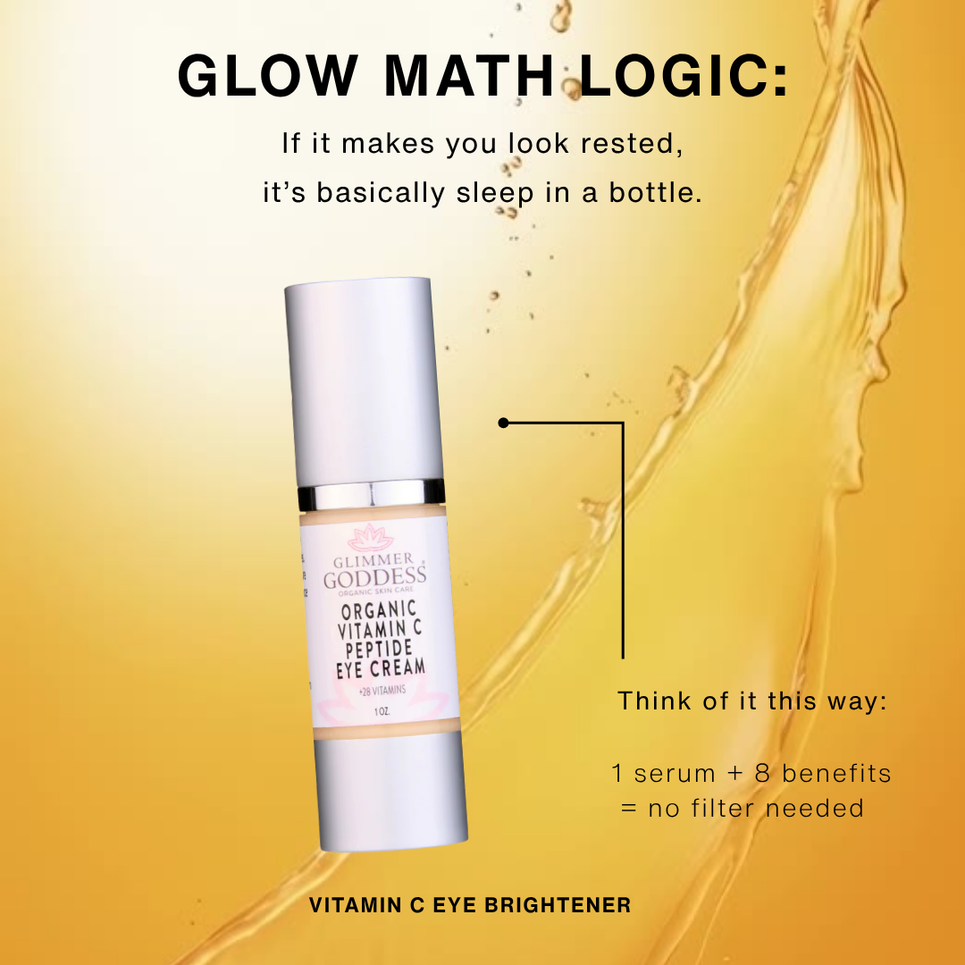 Organic Vitamin C Eye Serum – Peptide Treatment for Dark Circles & Fine Lines