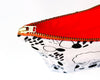 Glow Cosmetic Bag open showing interior capacity, ideal as a makeup bag or pencil pouch