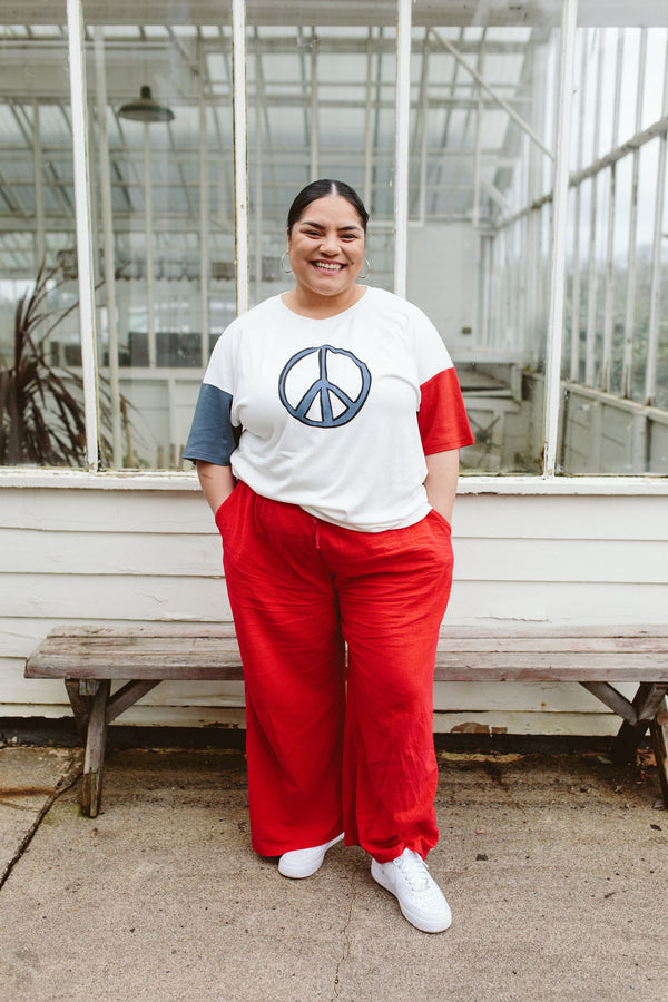 OVERSIZED PARENT TEE | PEACE