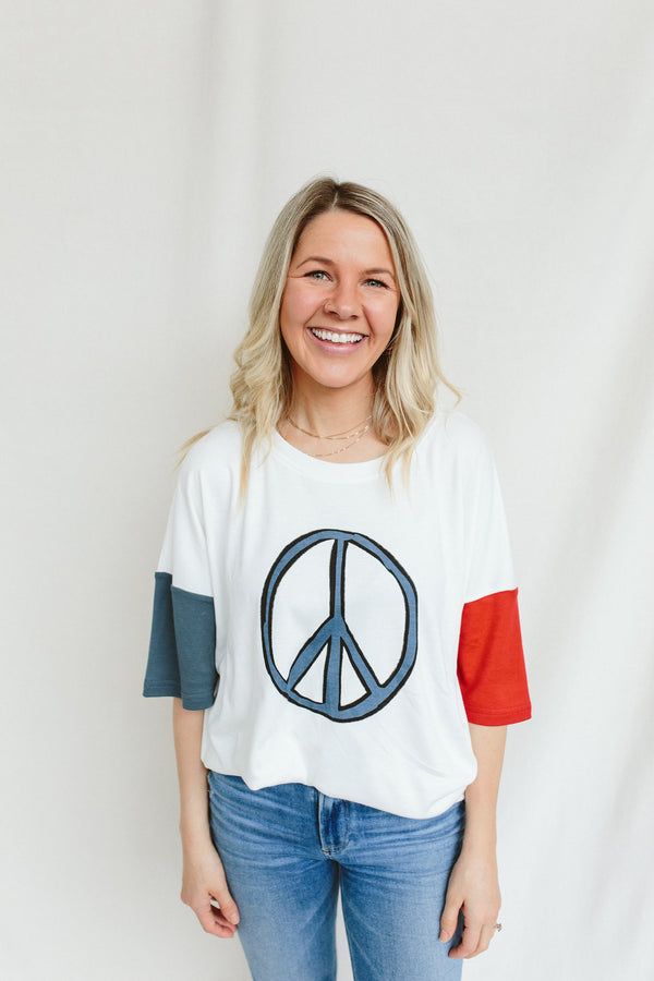 OVERSIZED PARENT TEE | PEACE