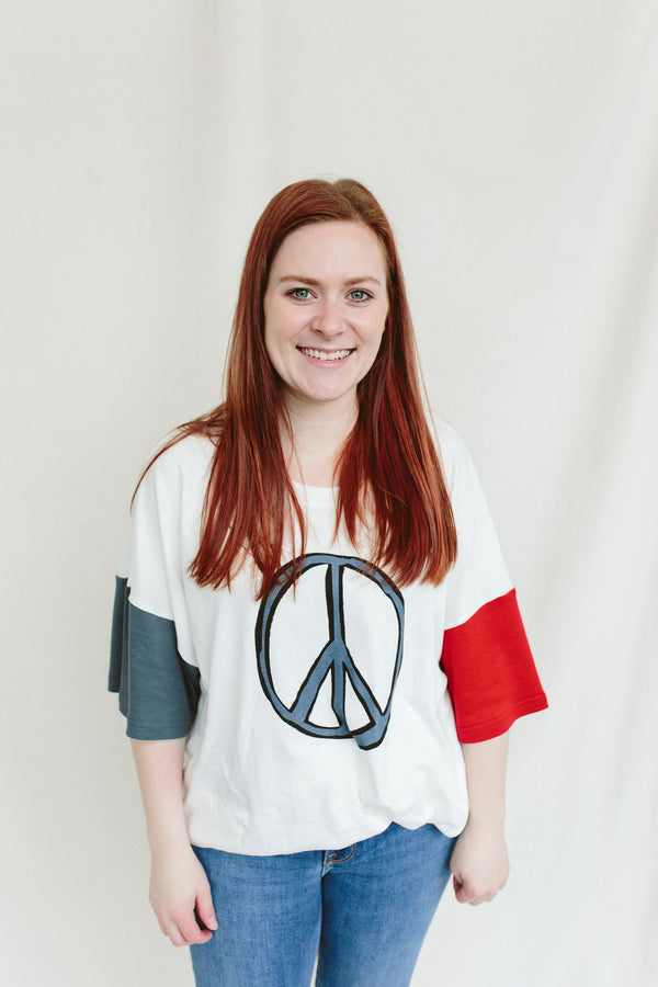 OVERSIZED PARENT TEE | PEACE