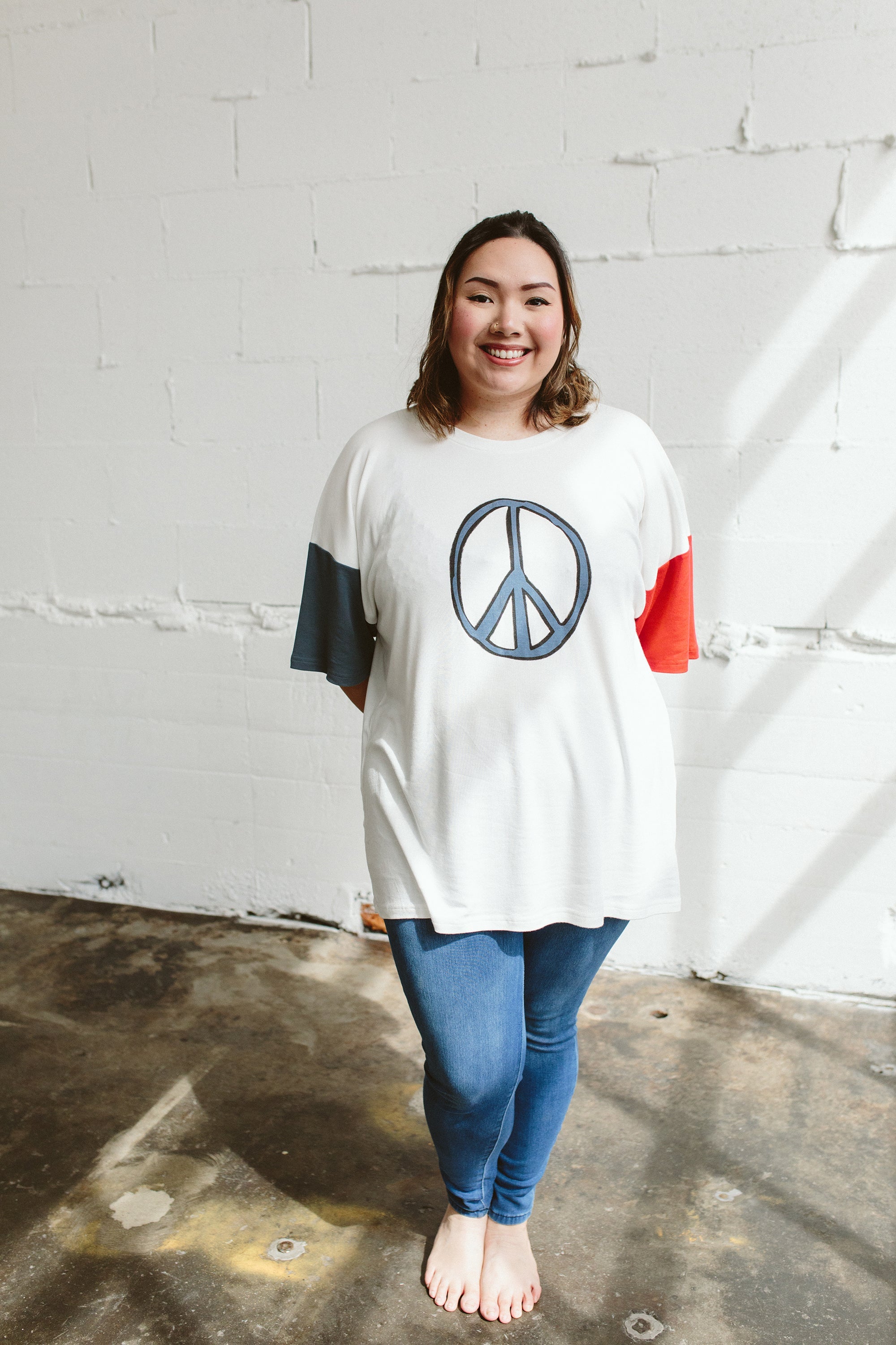 OVERSIZED PARENT TEE | PEACE