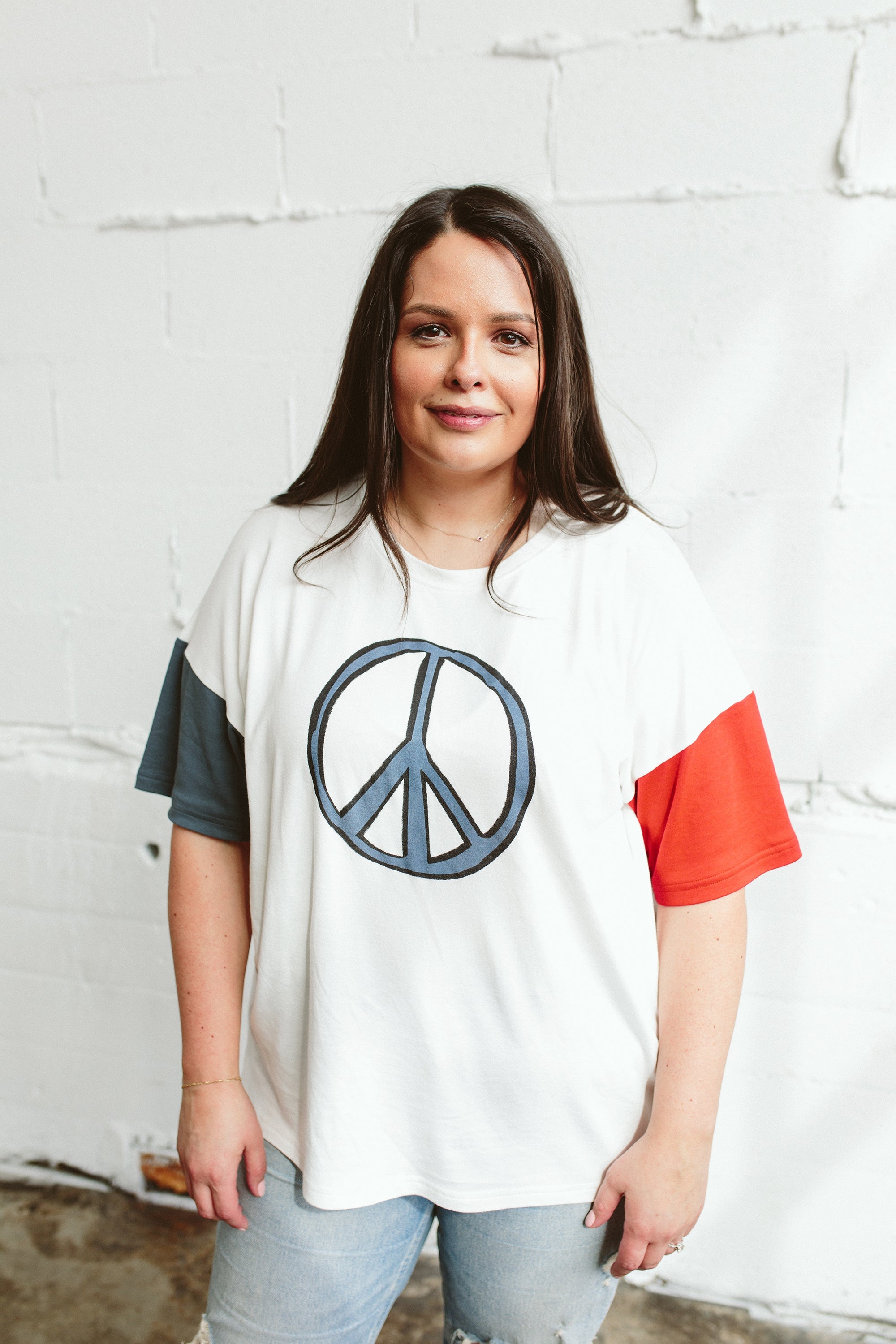 OVERSIZED PARENT TEE | PEACE