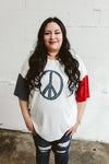 OVERSIZED PARENT TEE | PEACE