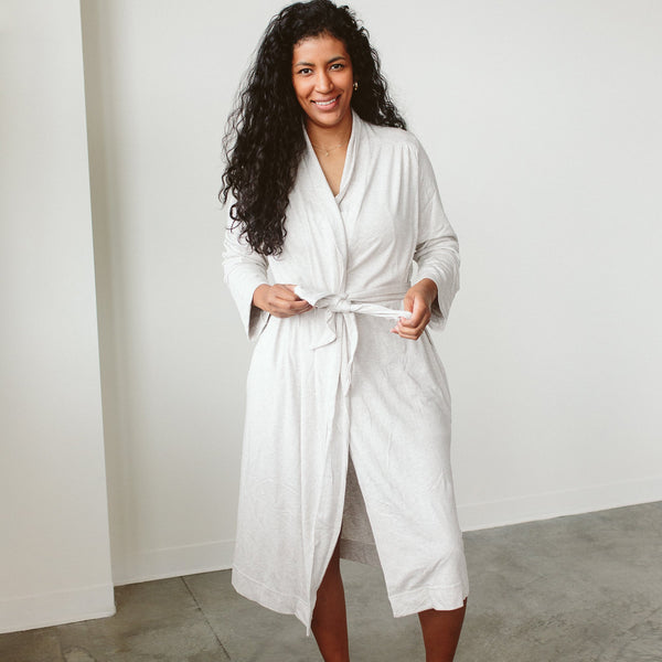 WOMENS ROBE | STORM GRAY