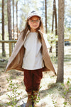 BIG KID SHERPA/CORDUROY REVERSIBLE VEST | CHAMPIGNON