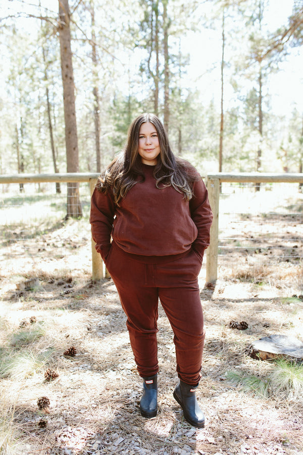 ADULT SWEATSUIT PANT | REDWOOD