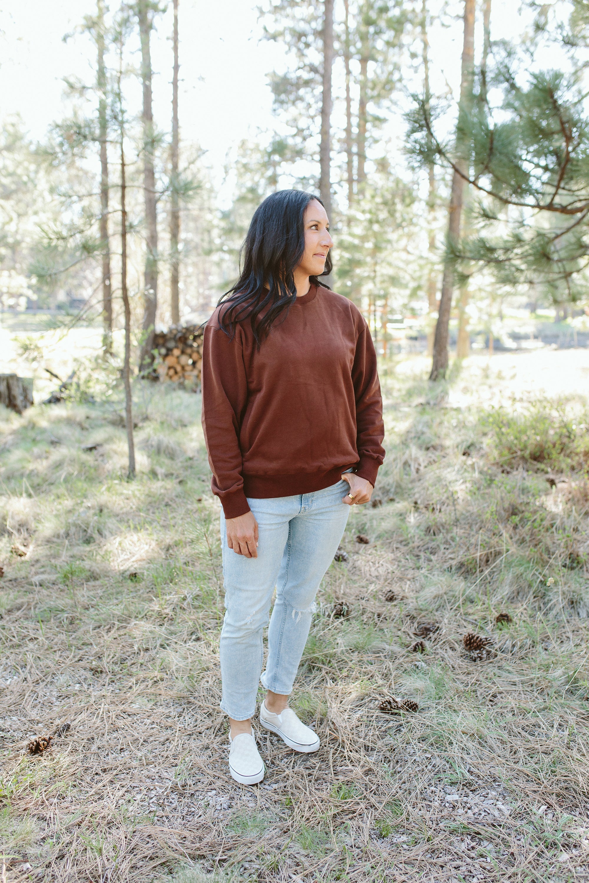 ADULT SWEATSUIT TOP | REDWOOD