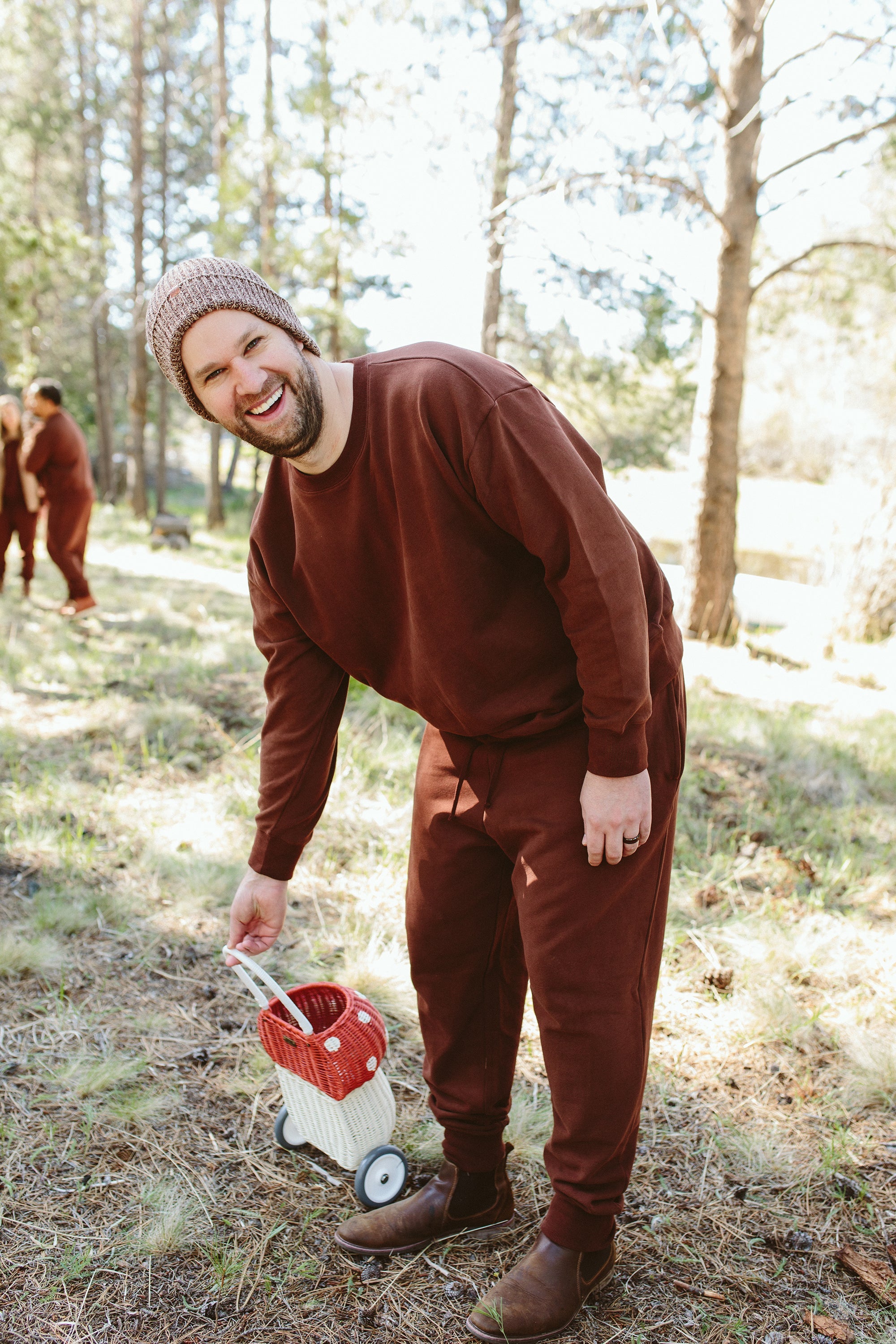 ADULT SWEATSUIT TOP | REDWOOD