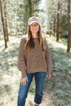 ADULT CHUNKY KNIT SWEATER | BARK