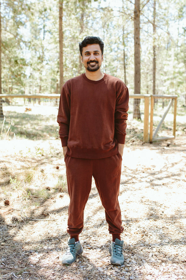 ADULT SWEATSUIT TOP | REDWOOD