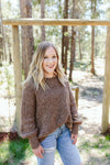 ADULT CHUNKY KNIT SWEATER | BARK