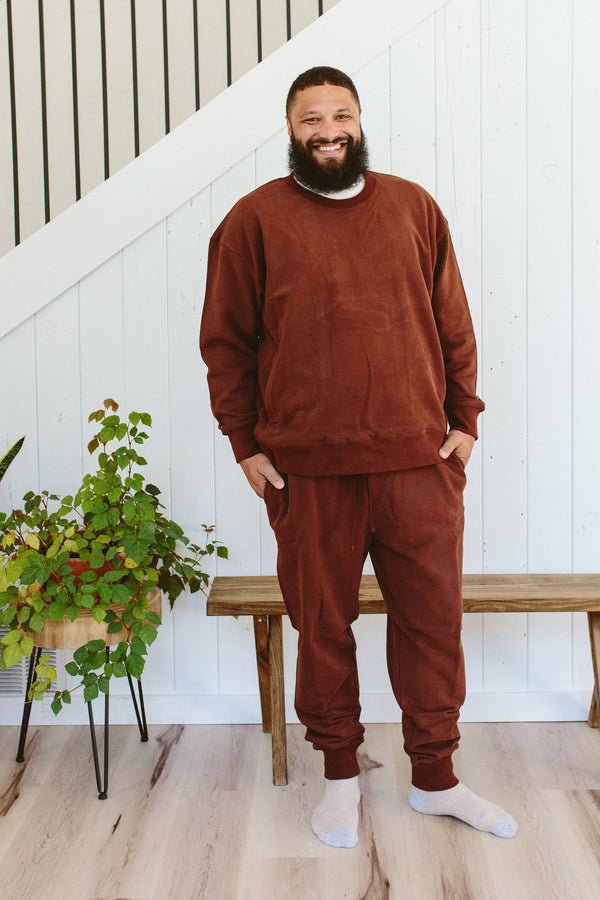 ADULT SWEATSUIT TOP | REDWOOD