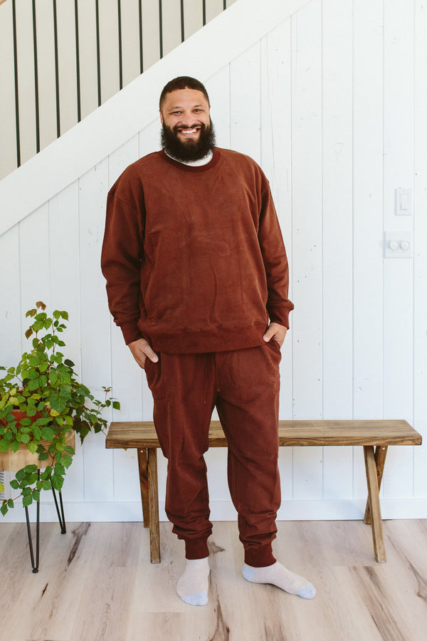 ADULT SWEATSUIT PANT | REDWOOD