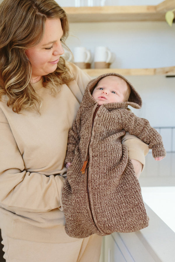 KNIT WEARABLE BLANKET | BARK