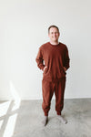 ADULT SWEATSUIT TOP | REDWOOD