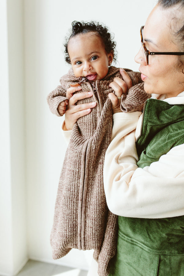 KNIT WEARABLE BLANKET | BARK