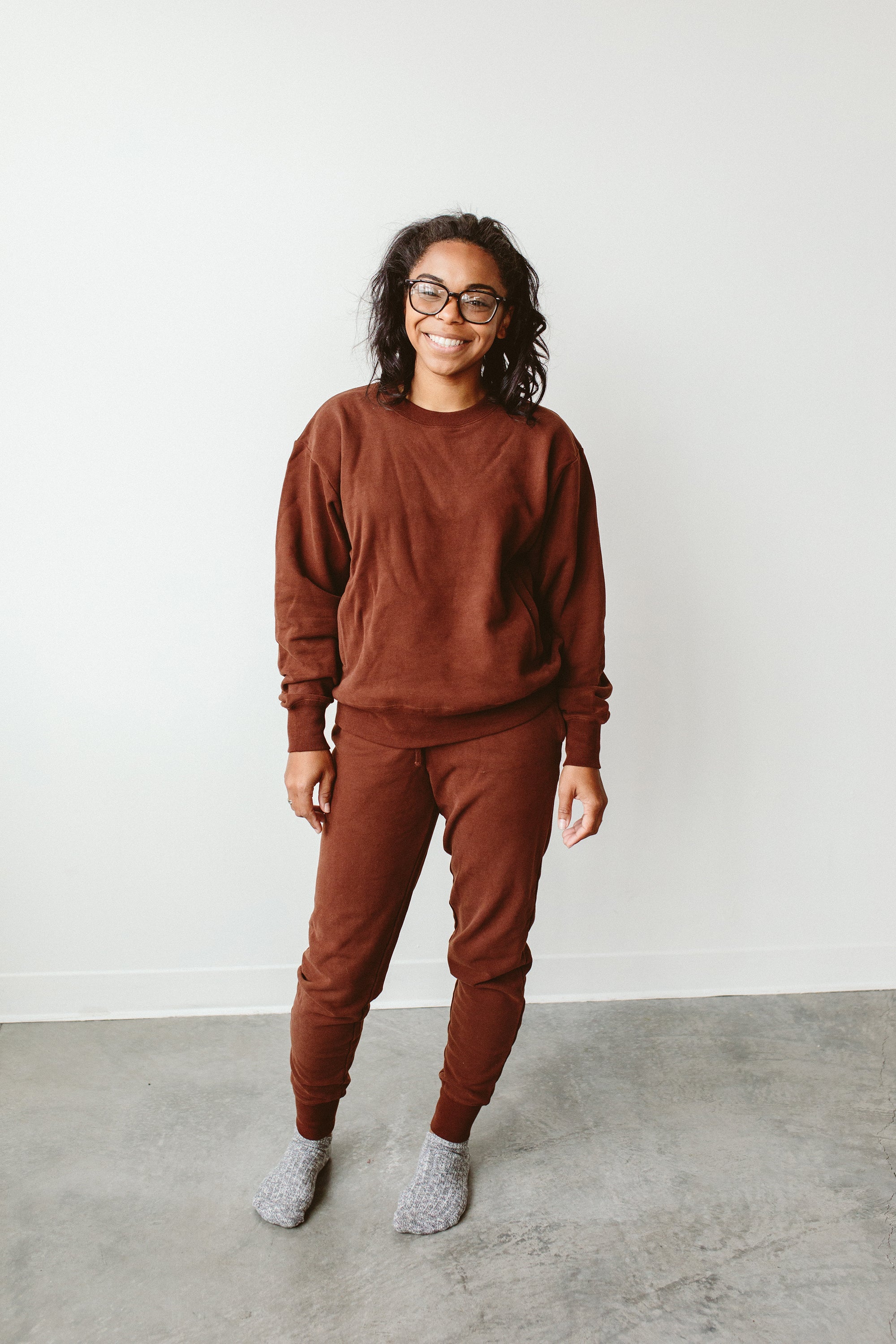 ADULT SWEATSUIT TOP | REDWOOD