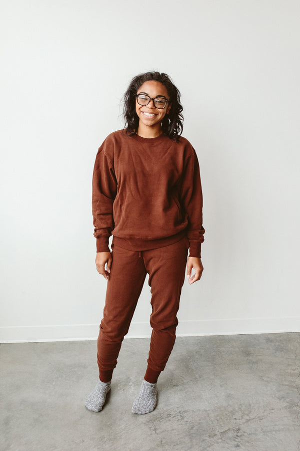 ADULT SWEATSUIT TOP | REDWOOD