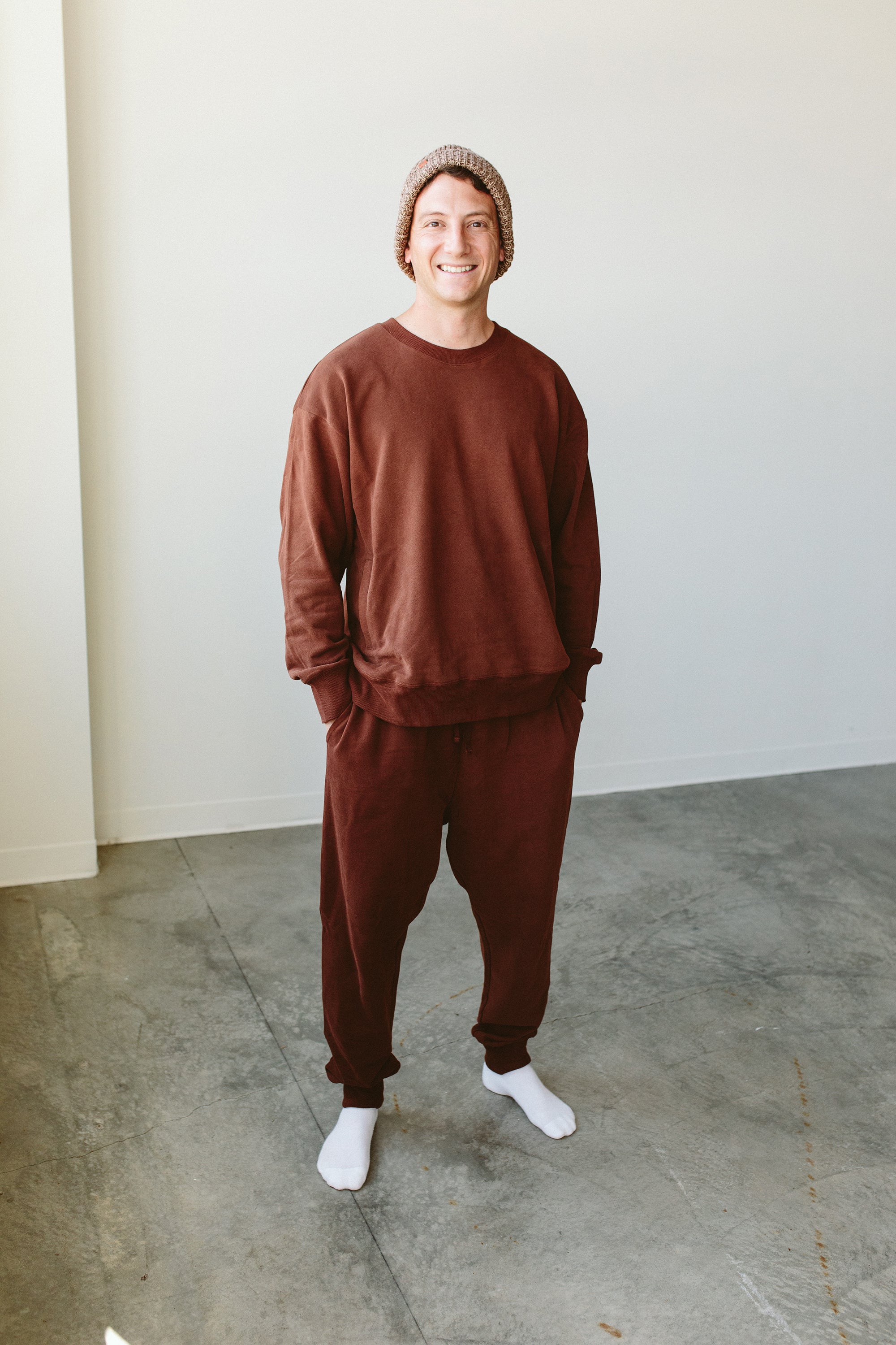 ADULT SWEATSUIT TOP | REDWOOD