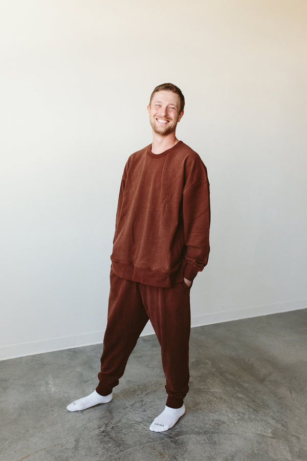 ADULT SWEATSUIT TOP | REDWOOD