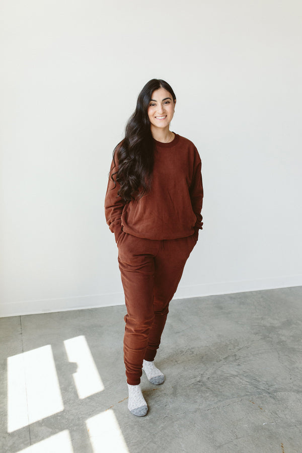 ADULT SWEATSUIT PANT | REDWOOD