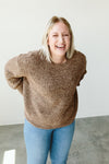 ADULT CHUNKY KNIT SWEATER | BARK