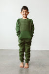 BIG KID SHERPA SWEATSUIT | SPRUCE