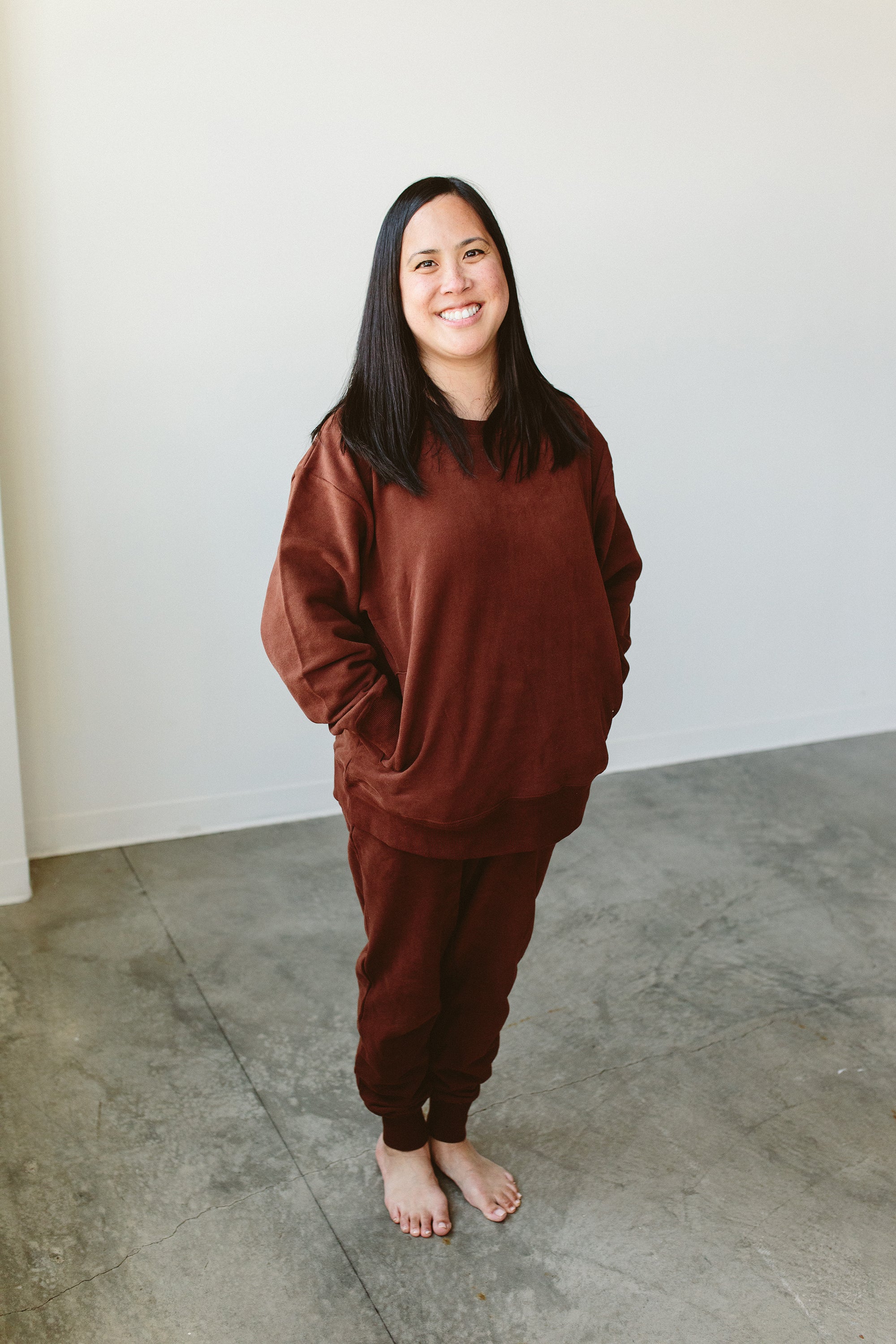 ADULT SWEATSUIT TOP | REDWOOD