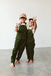 BIG KID CORDUROY OVERALLS | SPRUCE